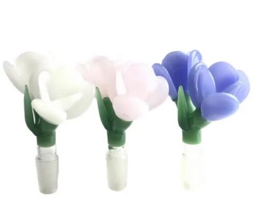 double flower glass bowl