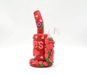 valentines rose glass rig