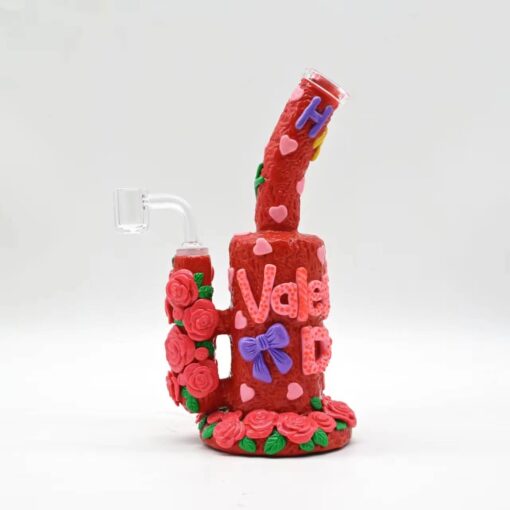 valentines rose glass rig