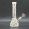 Hand painted cherry glass beaker bong5