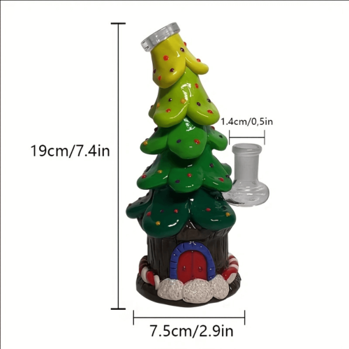 glow in the dark Christmas tree glass rig
