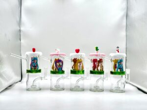 kawaii silicone glass combo bong rig