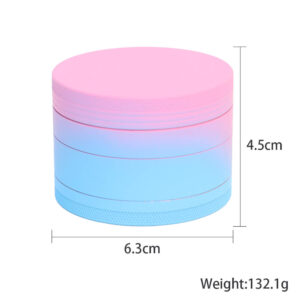 Gradient rubber paint aluminum grinder