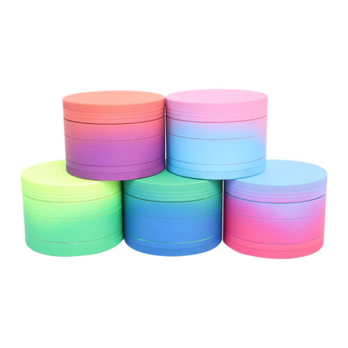 Gradient rubber paint aluminum grinder