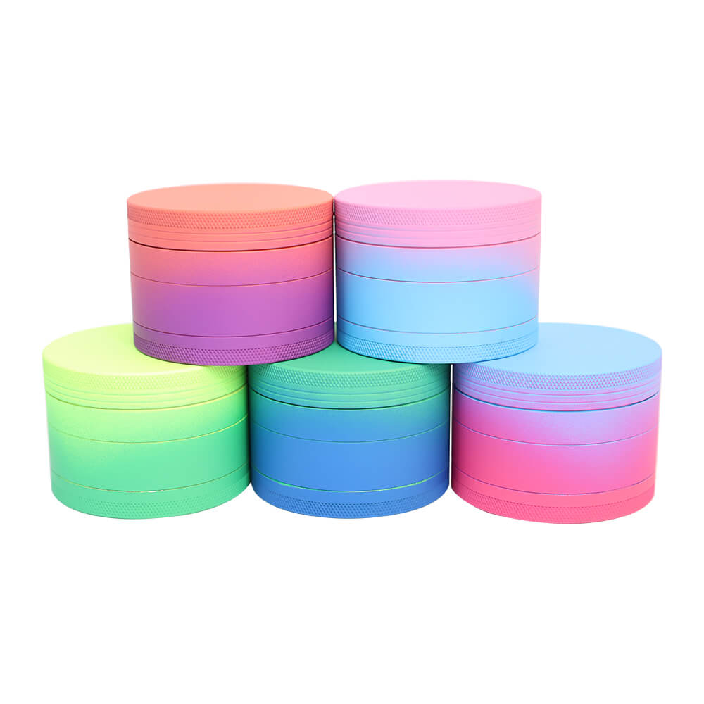Gradient rubber paint aluminum grinder