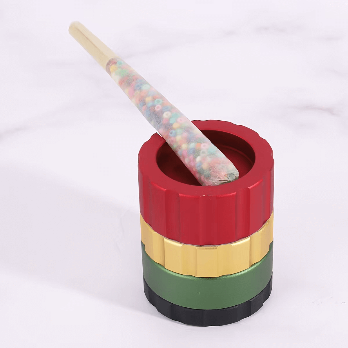 40mm aluminum grinder with ashtray