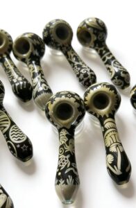 Sandblasted hand pipe