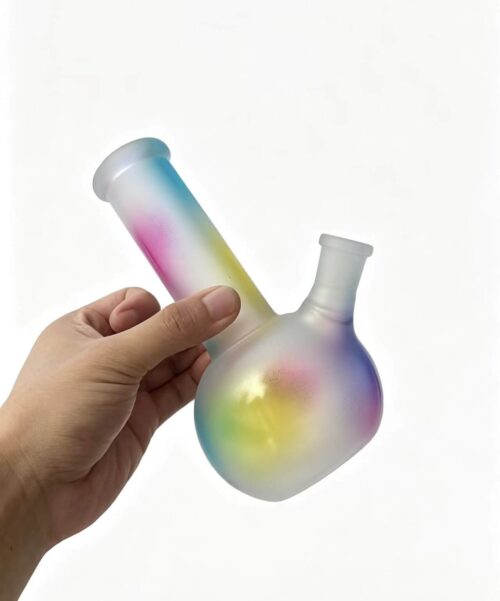 Spray gradient frosted glass bong custom Pantone color OEM ODM manufacturer best selling for Australia market