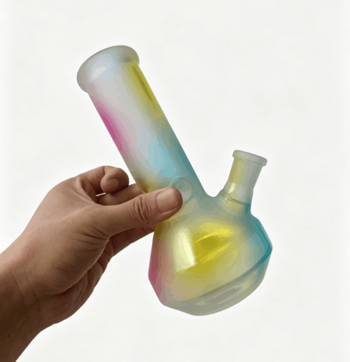 Spray gradient frosted glass beaker, custom Pantone color OEM ODM manufacturer best selling for Australia market