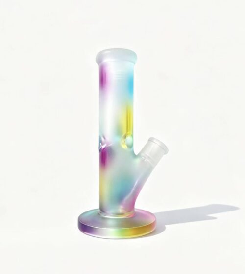 Spray gradient frosted glass straight tube, custom Pantone color OEM ODM manufacturer best selling for Australia market