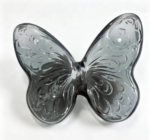 Pink butterfly glass hand pipe,cute novelty shaped glass smoking pipe,multiple color options,custom wholesale glass hand pipe manufacturer popular for female customers